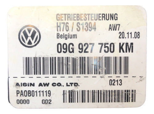 Módulo Tcm Vw Tiguan 2.0l 09-13 09g 927 750 Km
