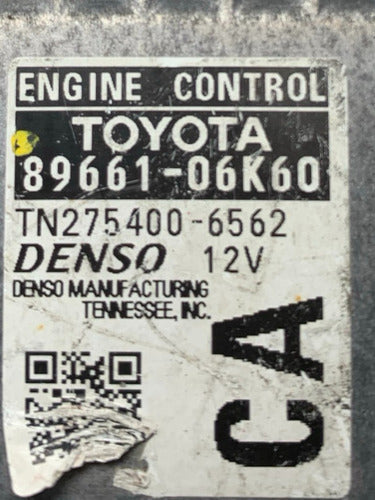 Computadora Toyota Camry 2.5l 12-14 89661-06k60 (ca)