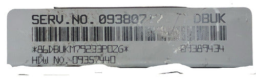 Computadora Chevrolet Malibu 99-02 09380717 (dbuk)