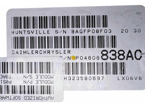 Computadora Dodge Charger 3.5l 06-08 P04606838ac