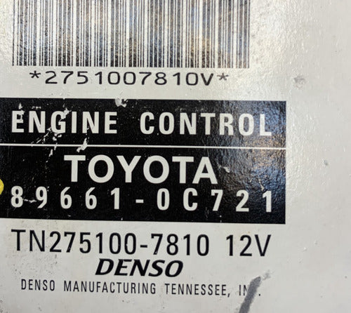 Computadora Toyota Tundra 4.7l 2005-2006 89661-0c721