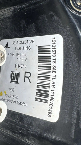 Calavera Rh Chevrolet Trailblazer 2002-2009 15131579 Derecho/pasajero Rojo