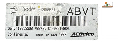 Computadora Chevrolet Malibu 2.5l 2014 12659501 (abvt)