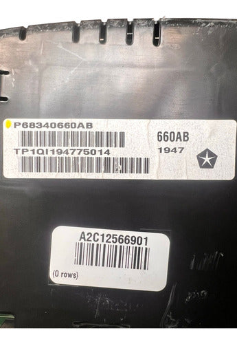 Velocímetro Cluster Dodge Ram 1500 2018-2020 P68340660ab Negro