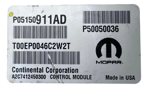 Pcm Computadora Jeep Renegade 2.4l A/t 2016 P05150911ad P2