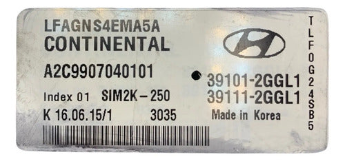 Pcm Computadora Hyundai Sonata 2.4l 15-17 39101-2ggl1