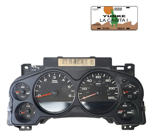Velocimetro Cluster Silverado 07-13 5.3l Aut 4x4 28255338 Negro