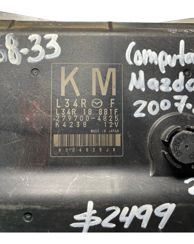 Computadora Mazda 3 2.3l 07-09 L34r 18 881f (km)