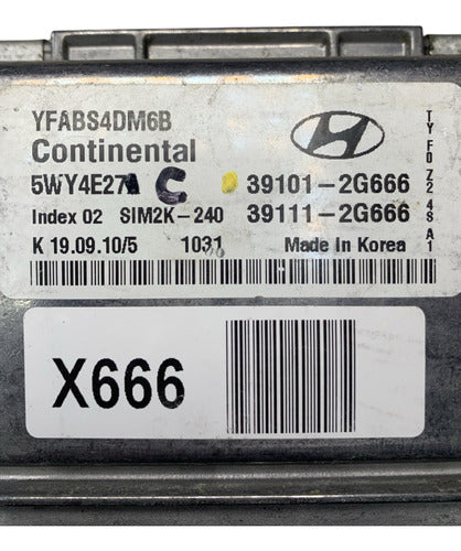Computadora Hyundai Sonata 2.4l 2011-2014 39101-2g666