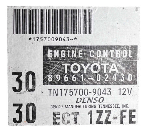 Computadora Toyota Corolla 1.8l A/t 98-00 89661-02430