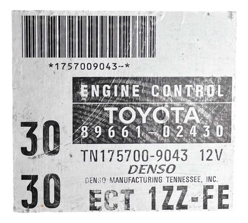 Pcm Computadora Toyota Corolla 1.8l A/t 98-00 89661-02430