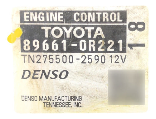 Computadora Toyota Rav4 3.5l A/t 2011 89661-0r221 (18)