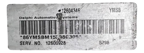 Pcm Computadora Pontiac G6 3.4l 06-07 12604346 (ymsb) P1