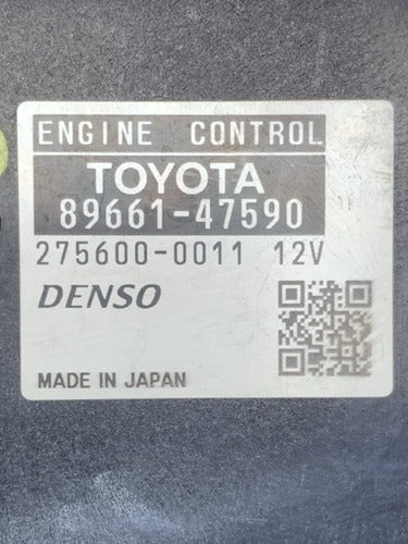Computadora Toyota Prius 14-15 1.8 Aut 89661-47590