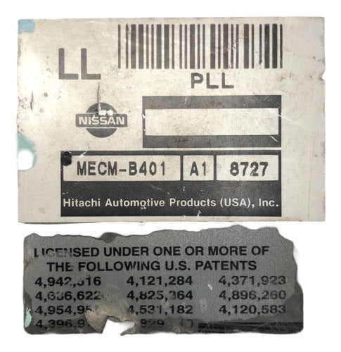 Computadora Nissan Frontier 2.4l 1998 Mecm-b401 (ll)