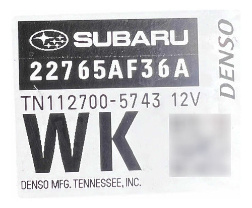 Computadora Subaru Outback 2.5l 15-18 22765af36a (wk)