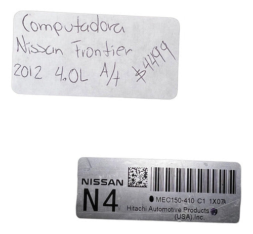 Computadora Nissan Frontier 4.0l A/t 2012 Mec150-410 C1 (n4)