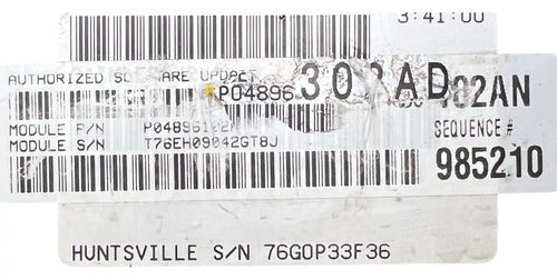 Pcm Computadora Chrysler Sebring 2.7l 2004 P04896302ad