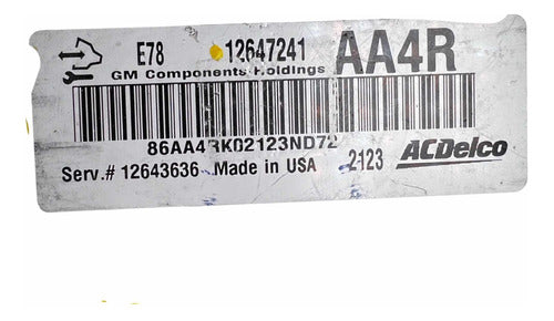 Computadora Chevrolet Cruze 1.4l 12-16 Turbo 12647241 (aa4r)