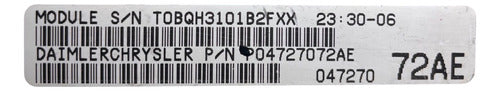 Modulo Bcm Dodge Caravan 2002-2004 P04727072ae