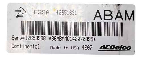 Computadora Chevrolet Traverse 3.6l 2015 12651631 (abam)