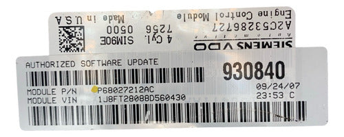 Computadora Jeep Compass 2.0l 2008 P68027212ac