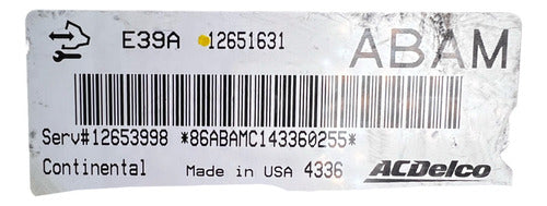 Computadora Chevrolet Traverse 3.6l 13-16 12651631 (abam)