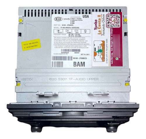 Estereo Kia Optima Hibrido 2011-2013 96160-2t000ec5