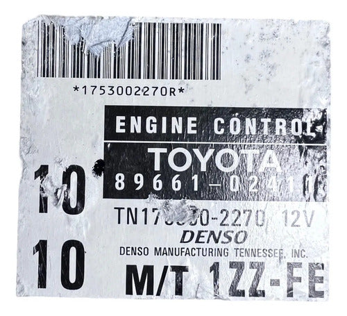 Computadora Toyota Corolla 1.8l 1998 89661-02411