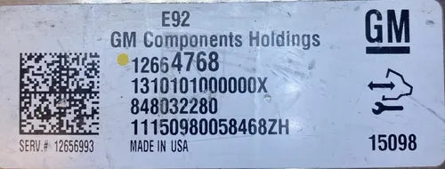 Pcm Computadora Chevrolet Silverado 4.3l 2015 12664768