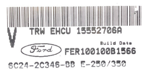 Modulo Abs Ford E250 06-07 6c24-2c346-bb