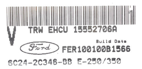 Modulo Abs Ford E250 06-07 6c24-2c346-bb