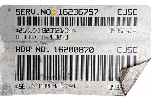 Computadora Chevrolet Malibu 99-05 16236757 (cjsc)