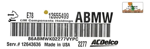 Computadora Chevrolet Cruze 1.8l A/t 2013 12655499 (abmw)