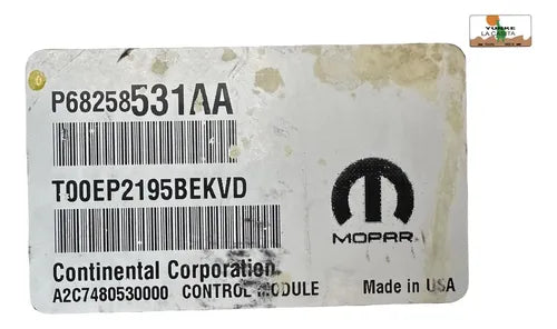 Pcm Chrysler 200 2.4l 2016 P68258531aa