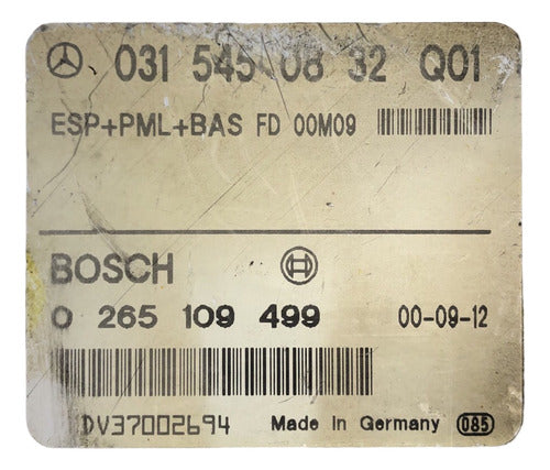 Computadora(módulo) Mercedes Abs 1999 Diesel 0 265 109 499