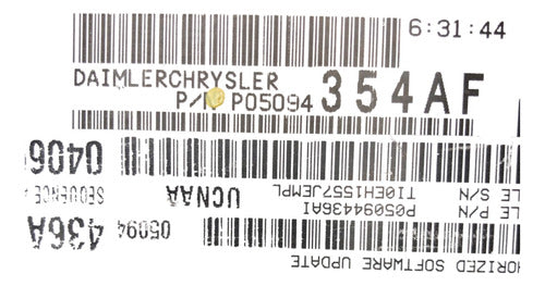 Computadora Dodge Ram 4.7L 2007 P05094354AF