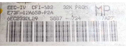 Computadora Ford Thunderbird 3.8l 1987 E73f-12a650-p2a