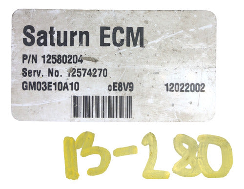 Computadora Saturn Ion 2003 2.2l 12574270
