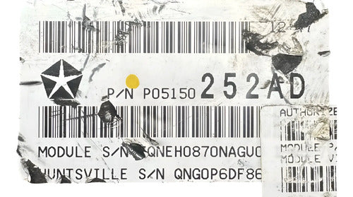 Pcm Computadora Dodge Caravan 3.8l A/t 08-10 P05150252ad