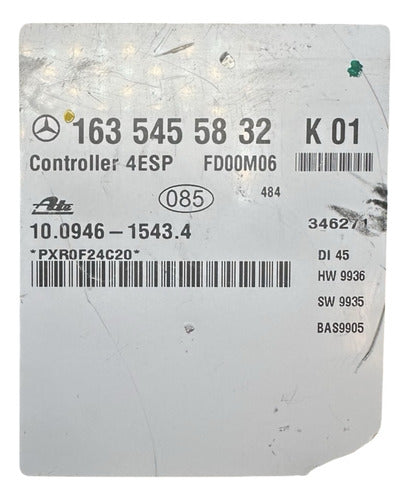 Modulo Abs Mercedes Benz Ml430 1999-2003 163 545 58 32