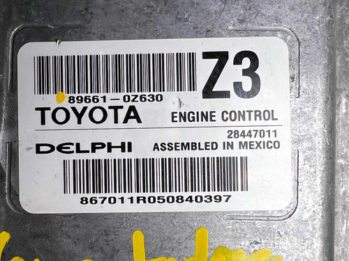 Computadora Toyota Corolla 1.8l 14-16 89661-0z630 (z3)