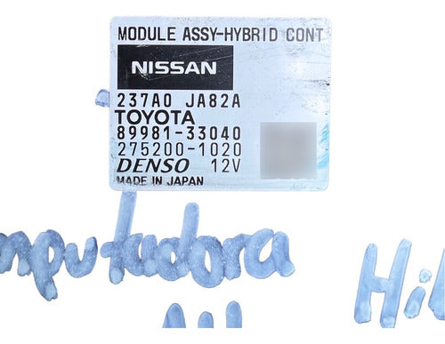 Computadora Nissan Altima 2.5l 2009 Hibrido 237a0 Ja82a