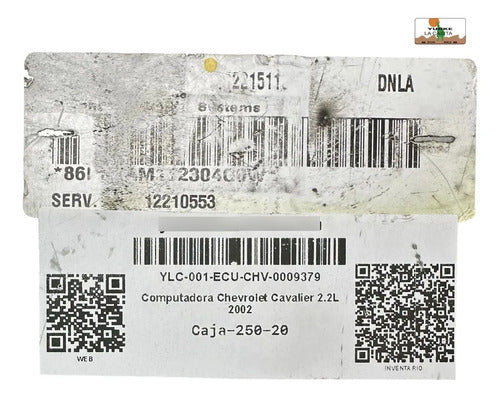 Computadora Chevrolet Cavalier 2.2l 2002 1221511 (dnla)