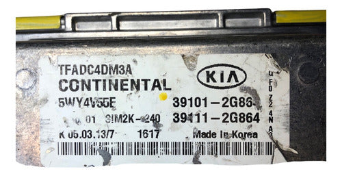 Computadora Kia Optima 2.4l 11-13 39101-2g863