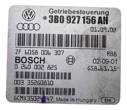 Modulo Tcm Vw Passat 1.8l A/t 2005 Turbo 3b0 927 156 Ah