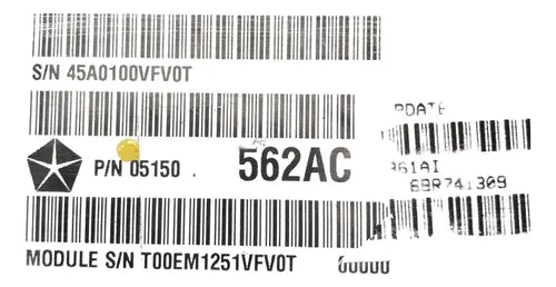 Pcm Computadora Dodge Caravan 3.6l 2011 P05150562ac