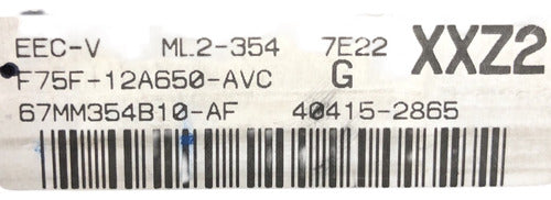 Computadora Ford F150 4.2l 1997 F75f-12a650-avc