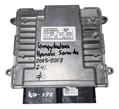 Computadora Hyundai Sonata  2.4l  15-17 39101-2ggk0