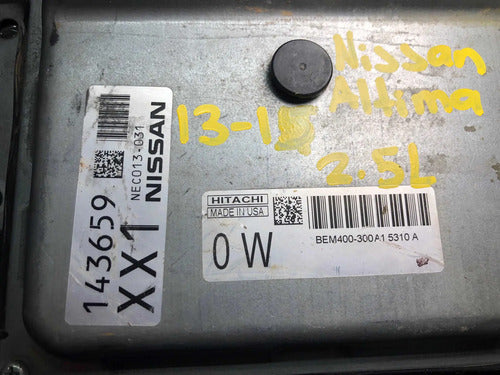 Pcm Computadora Nissan Altima 2013-2015 2.5l Nec013-031 (0w)